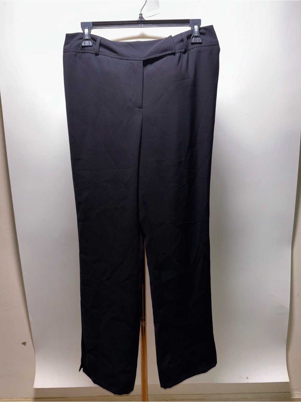 Grace Dane Lewis Black Straight-Leg Dress Pants Size 8